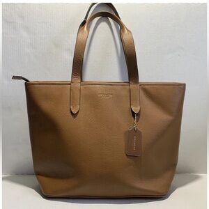 Coach Large Honey Brown Leather Sullivan Tote Bag